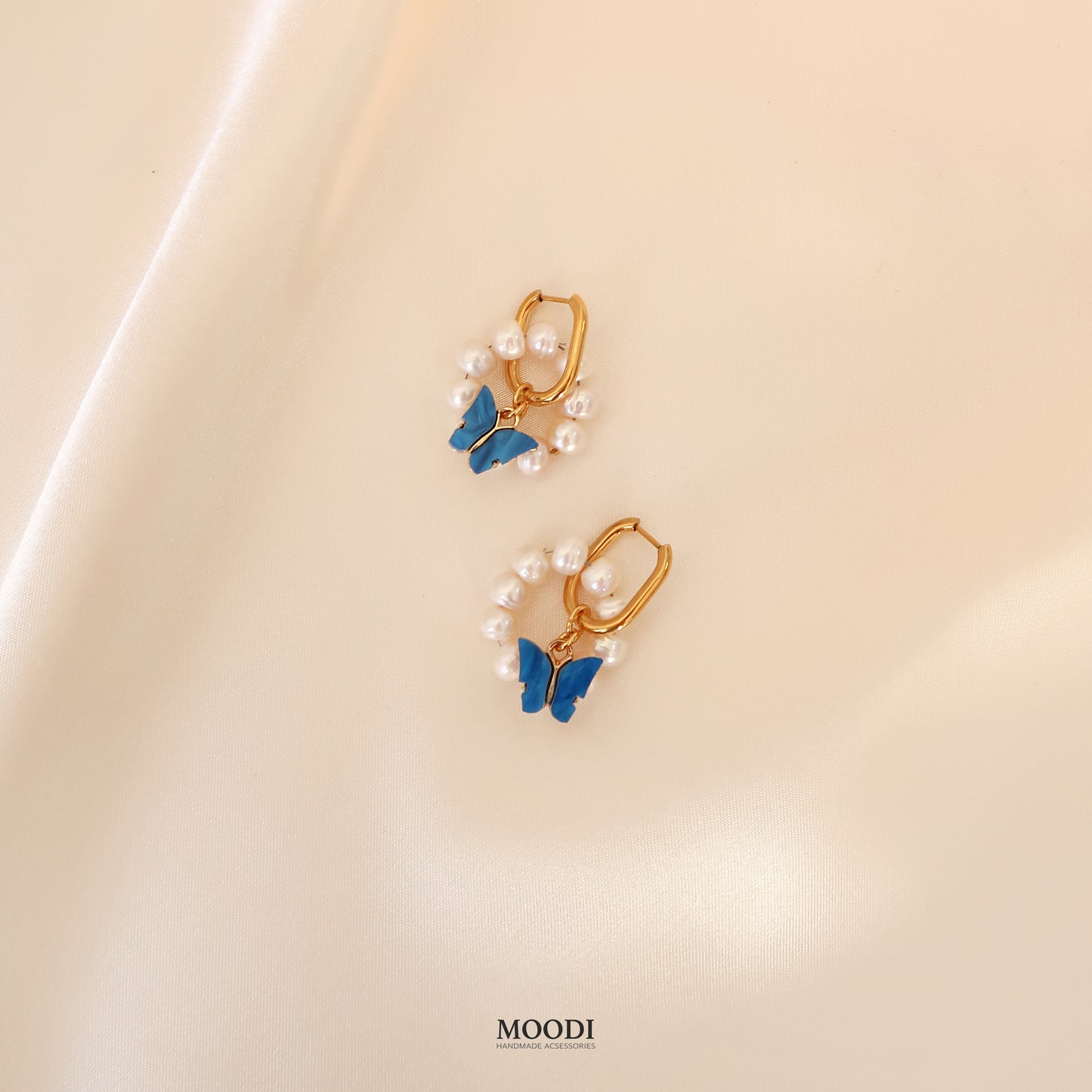 Earrings "Butterfly Elsa" Blue