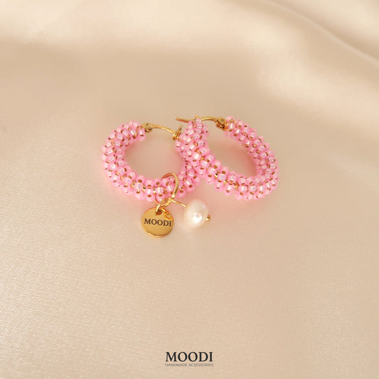 Hoop Earrings Cotton candy