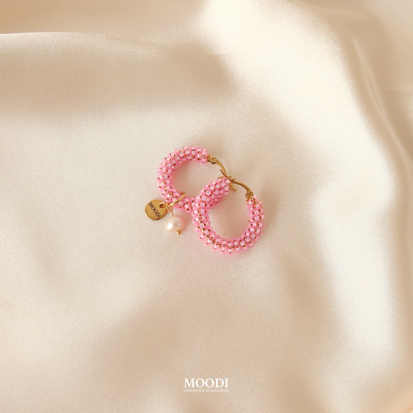 Hoop Earrings Cotton candy