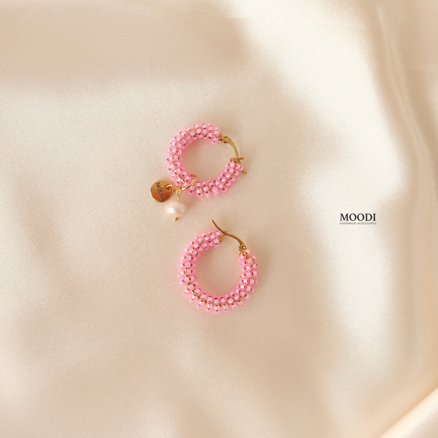 Hoop Earrings Cotton candy