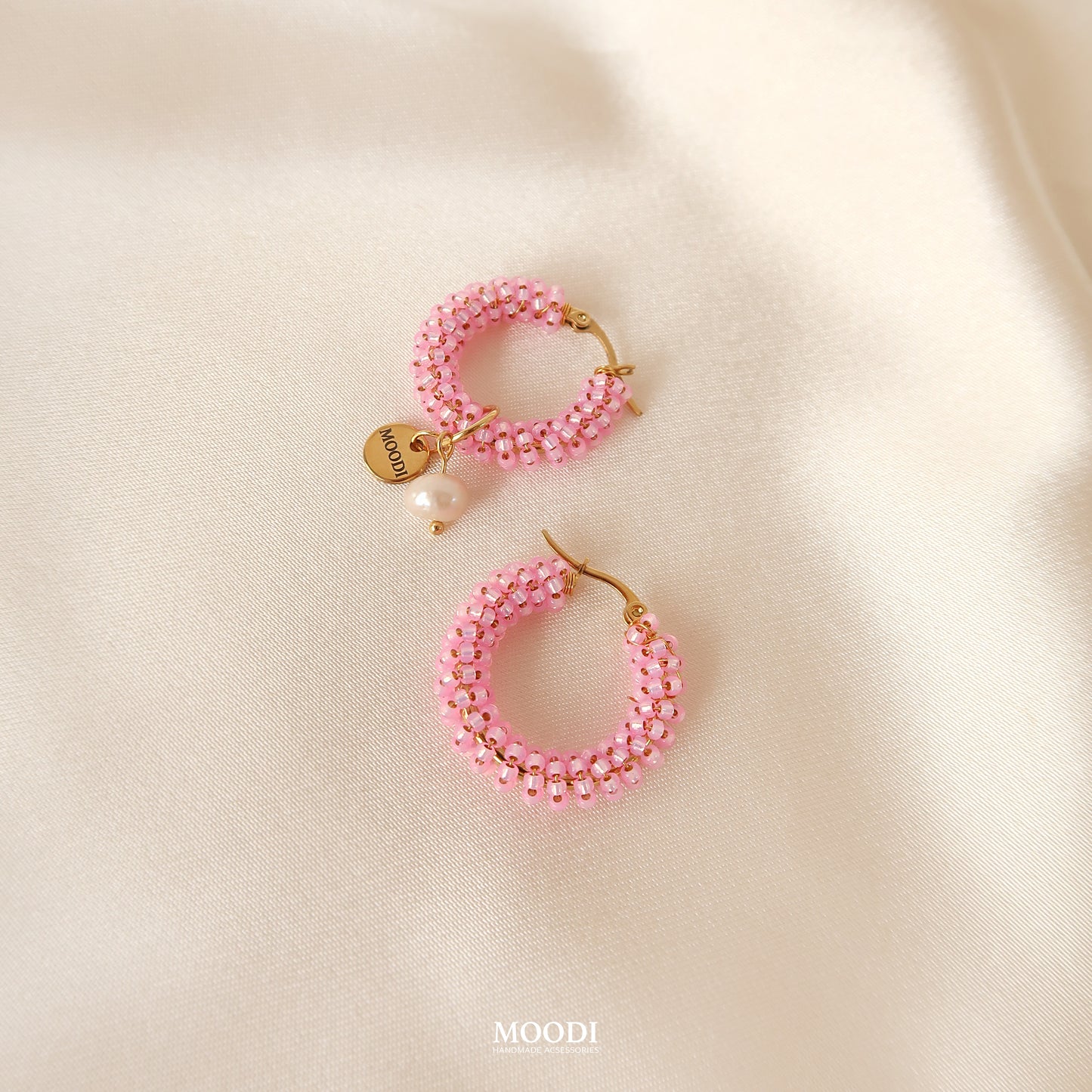 Hoop Earrings Cotton candy