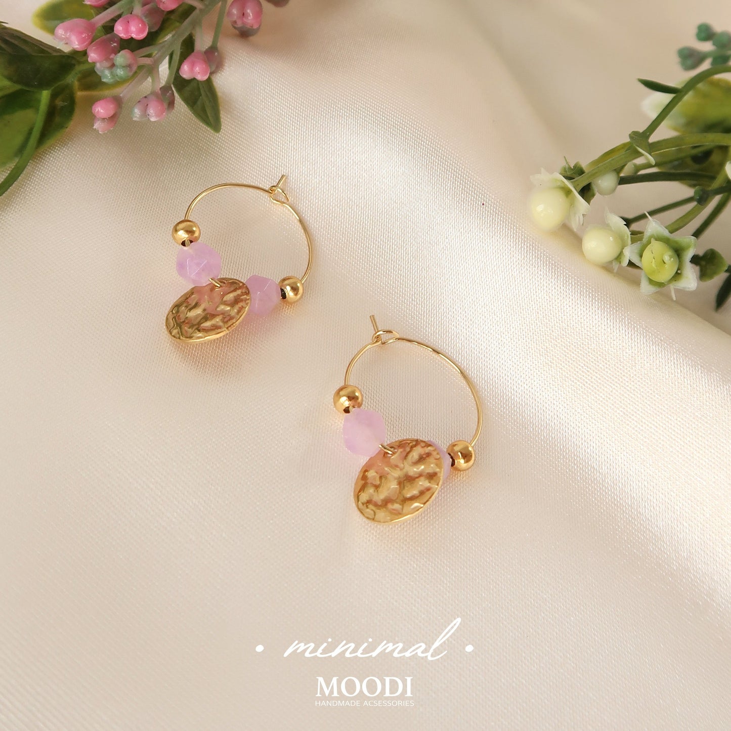 Minimalist Lilac Earrings