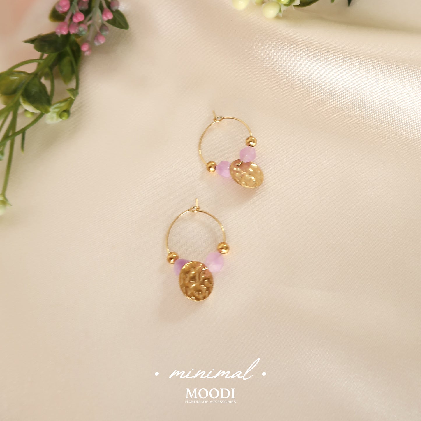 Minimalist Lilac Earrings