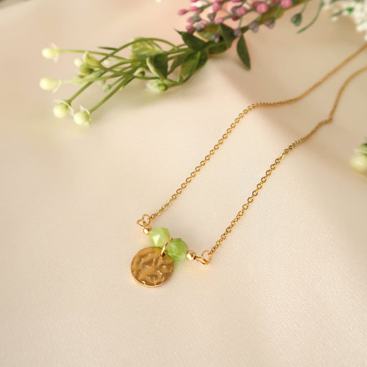 Minimalist Green Necklace