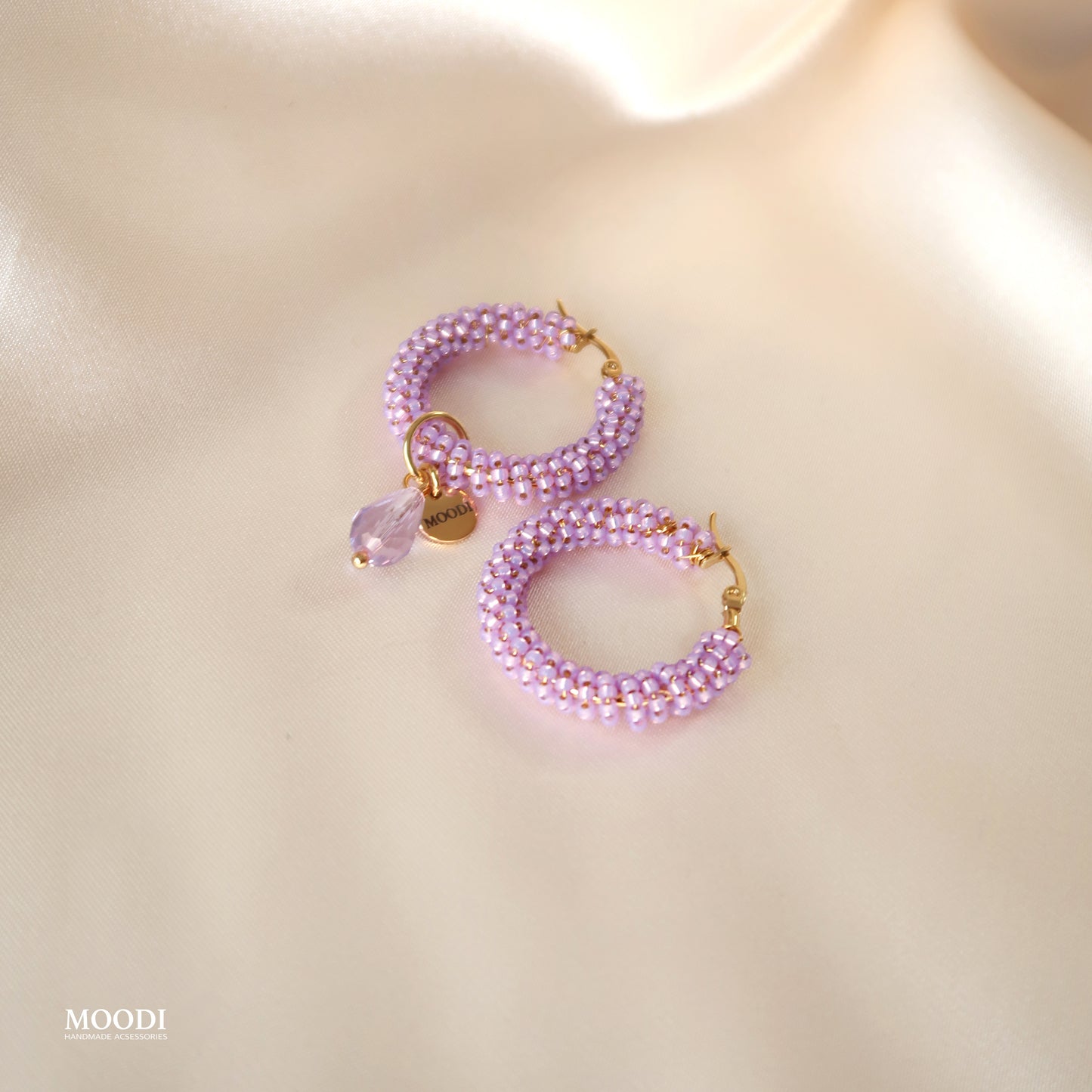 Hoop Earrings Lilac