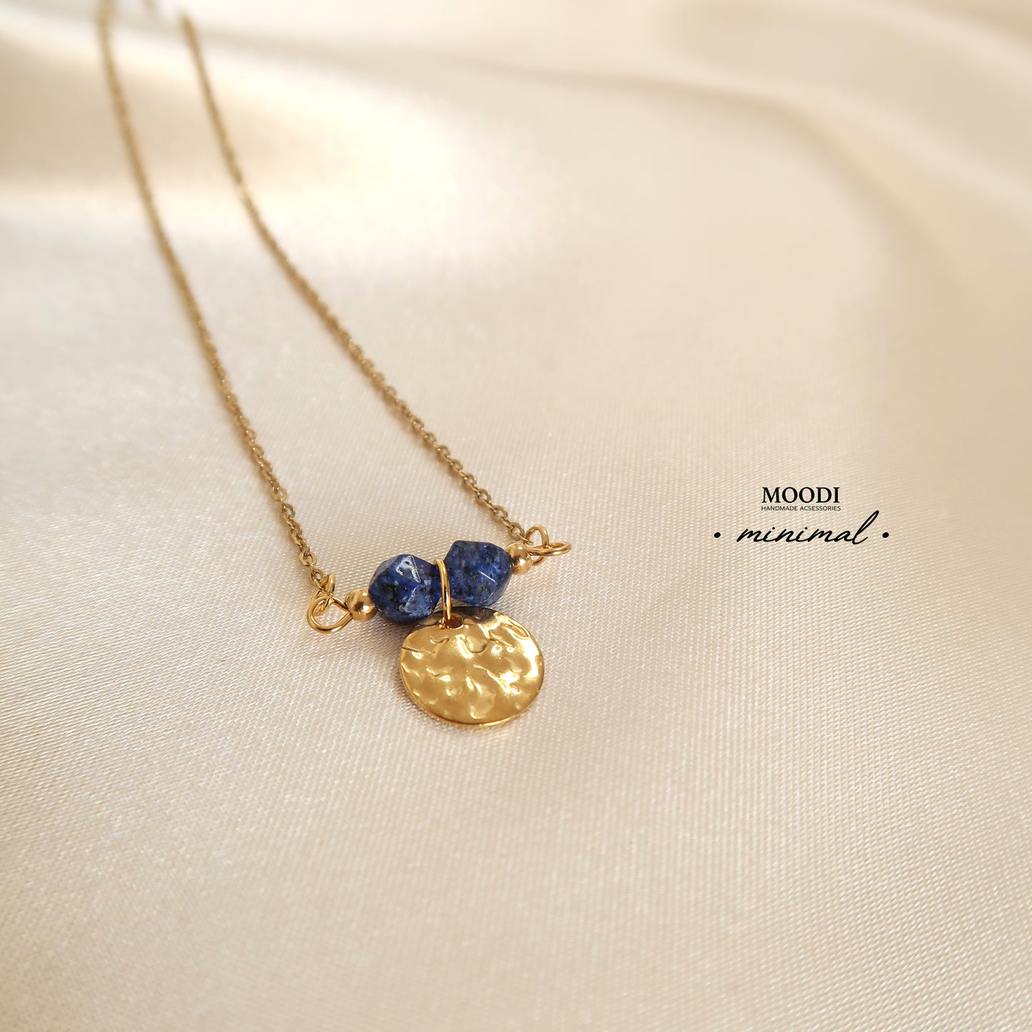 Lapis Lazuli minimal necklace