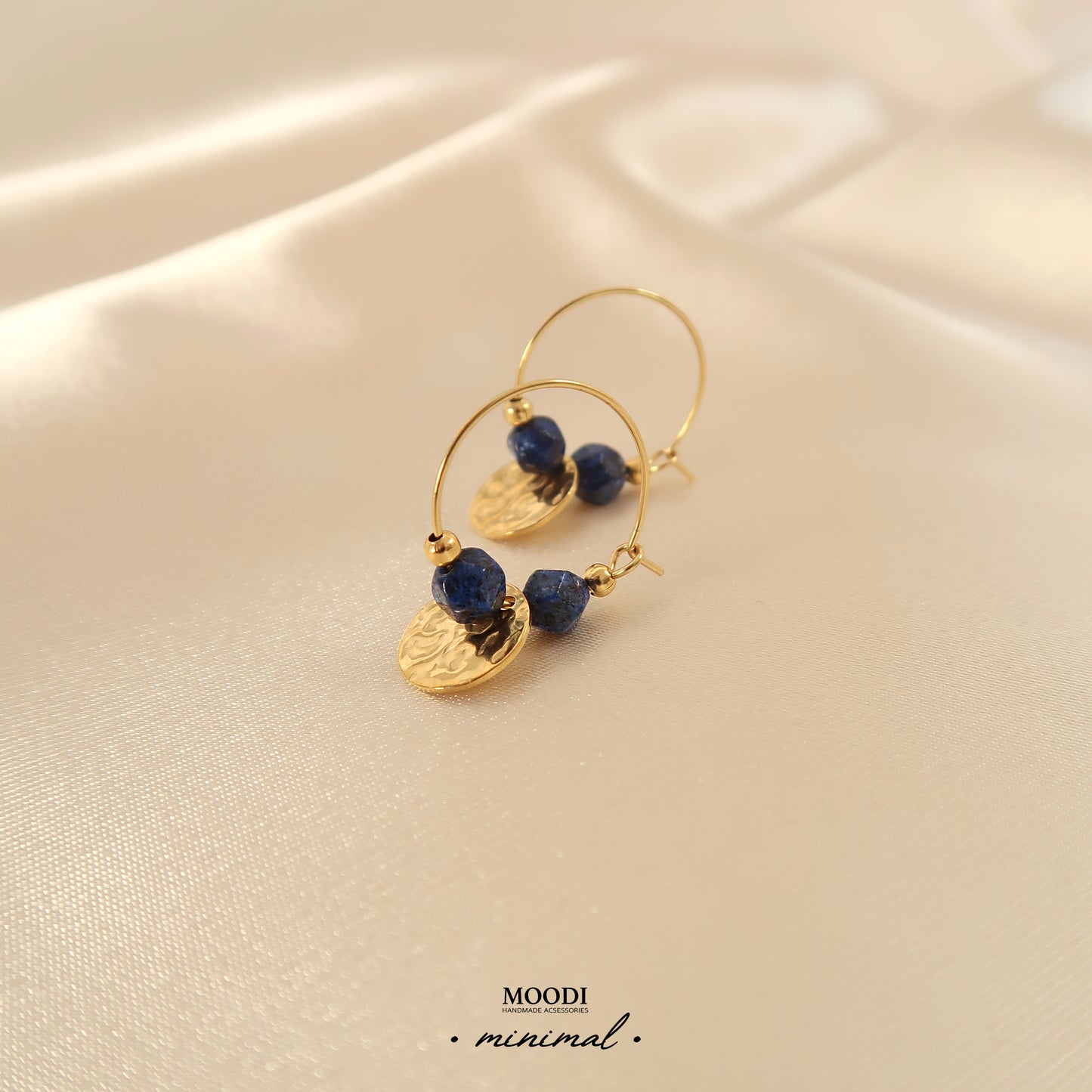 Lapis Lazuli minimal earrings