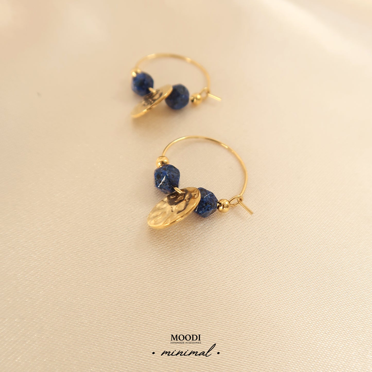 Lapis Lazuli minimal earrings