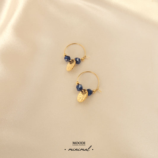 Lapis Lazuli minimal earrings