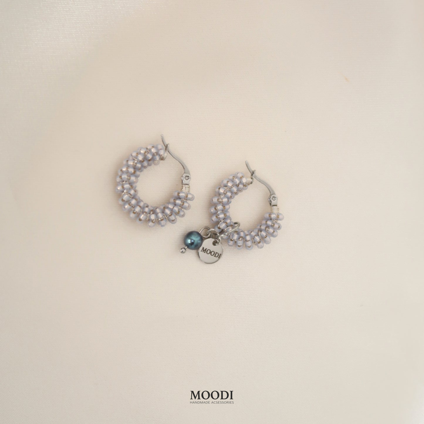 Hoop Earrings Grey