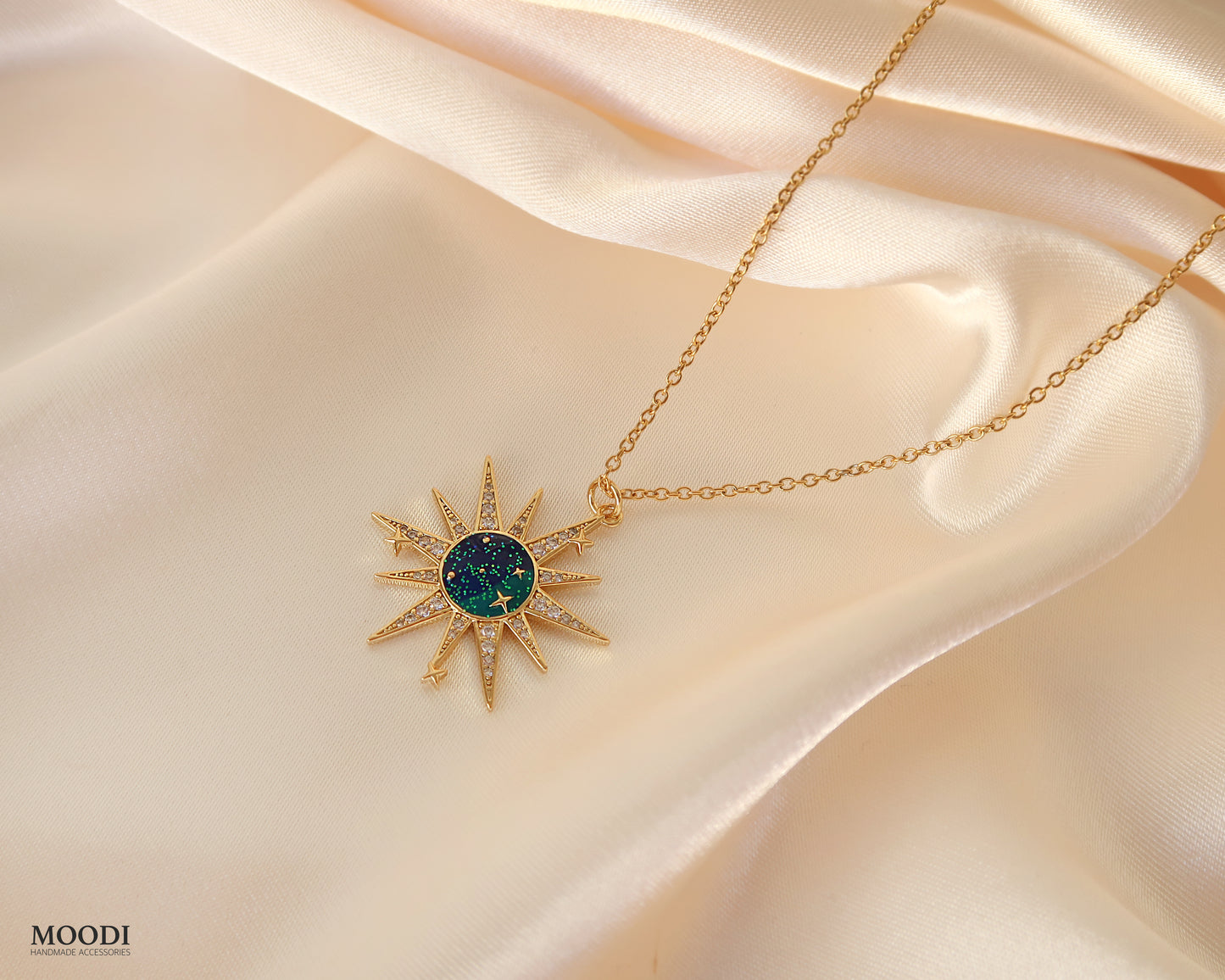 Necklace "Galactic" - Sun