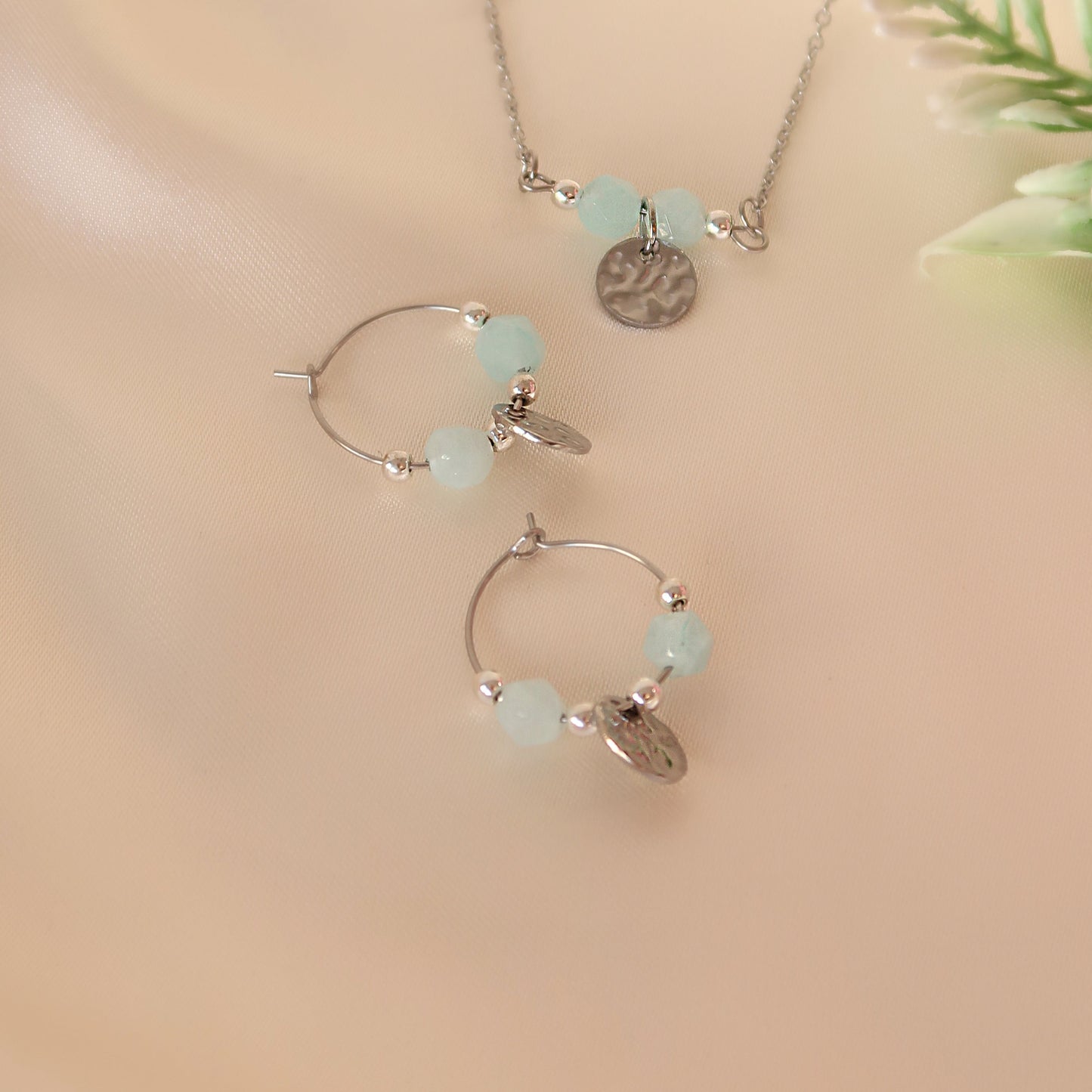 Minimalist Aquamarine Earrings 