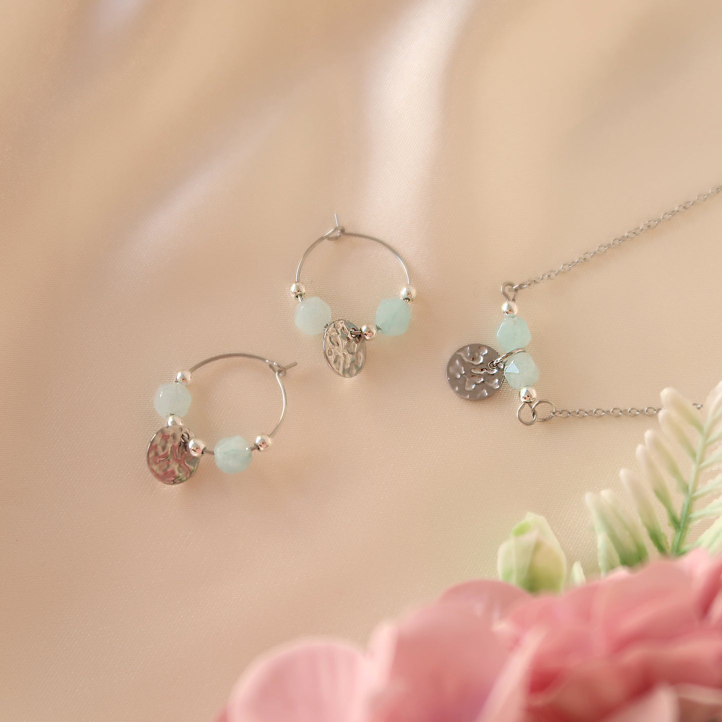 Minimalist Aquamarine Earrings 