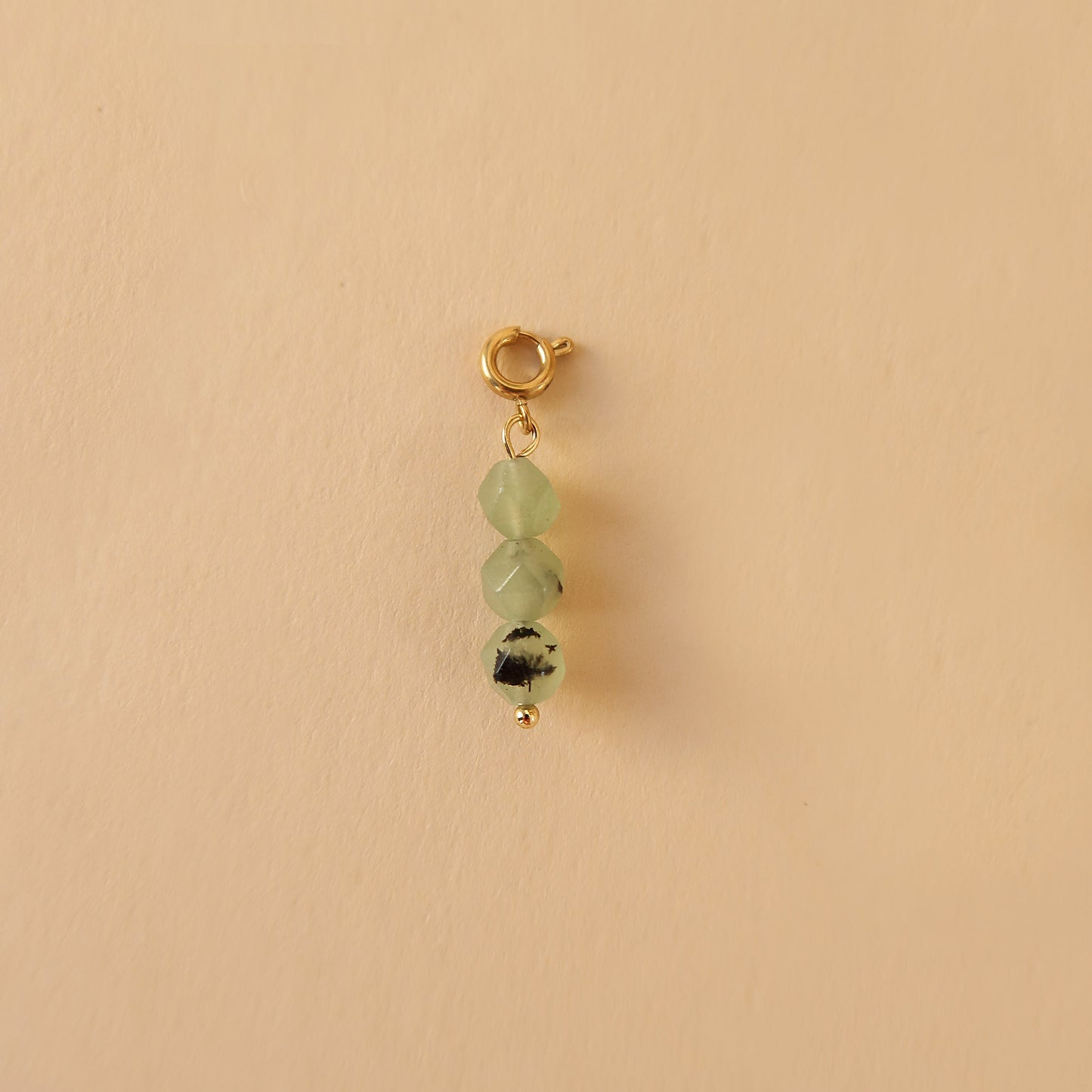 Pendant Prehnite faceted