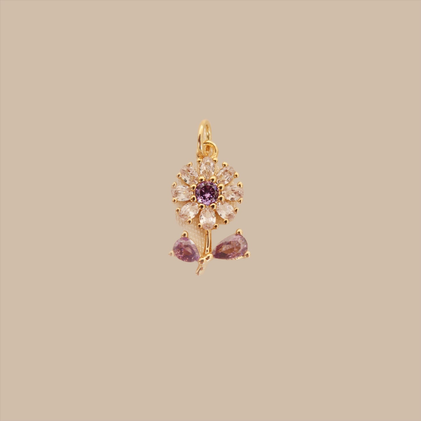 Pendant Flower in purple