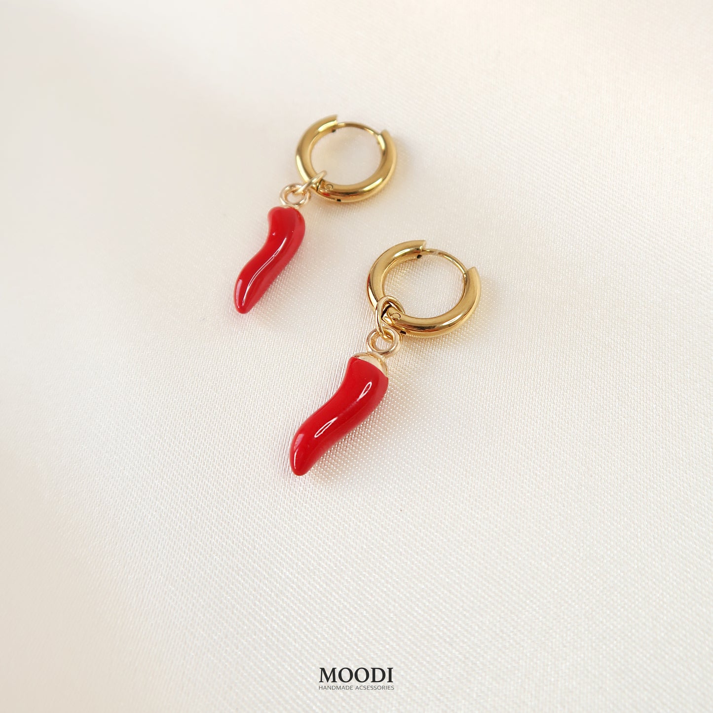 Earrings "Hot Chili" ( 3 in 1 )