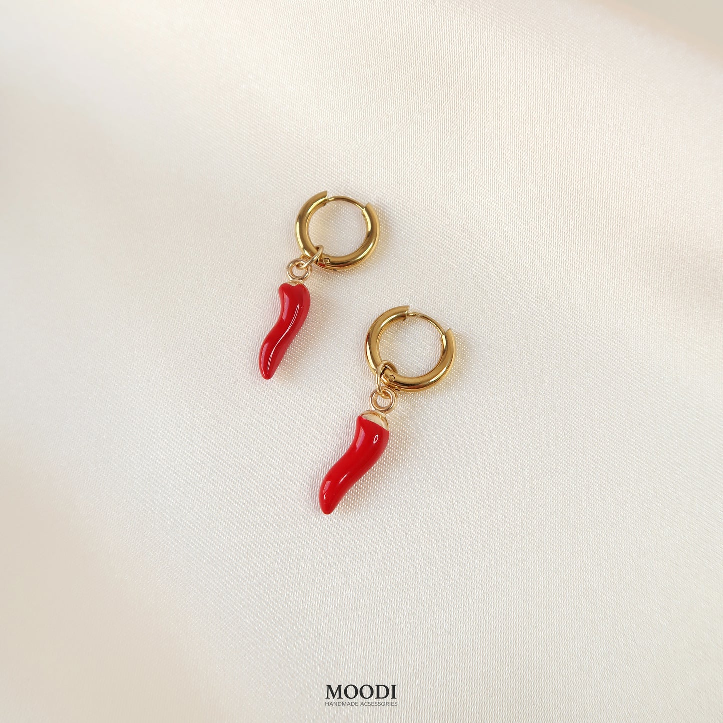 Earrings "Hot Chili" ( 3 in 1 )