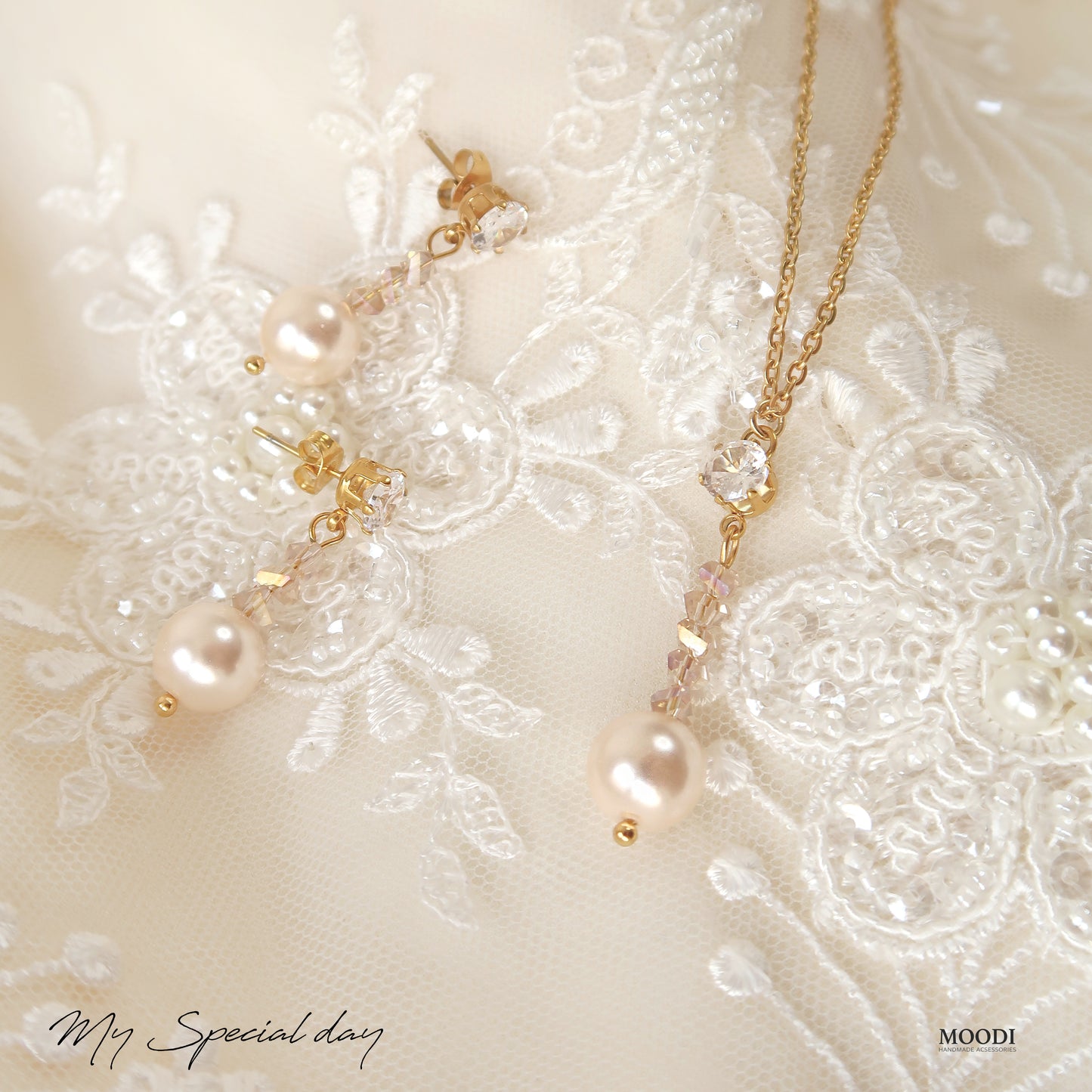 Earrings / Necklace / Set "Melany"