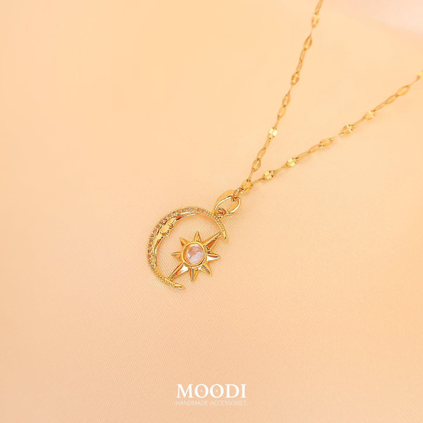 Necklace "Moon&amp;Star"