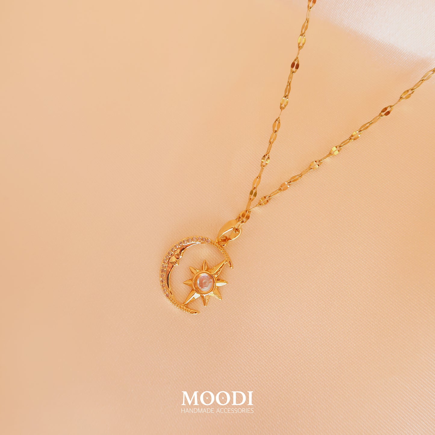 Necklace "Moon&amp;Star"