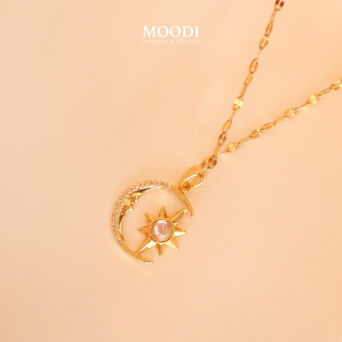 Necklace "Moon&amp;Star"