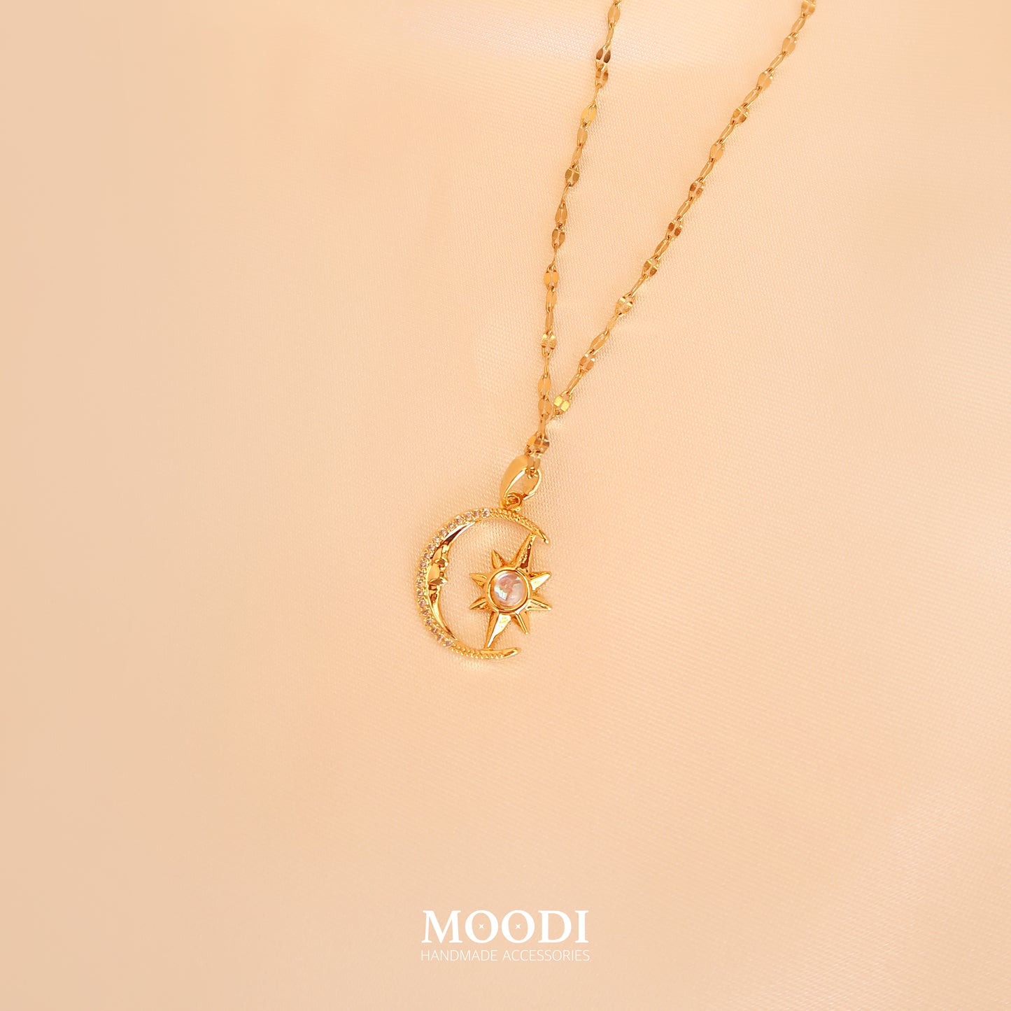 Necklace "Moon&amp;Star"