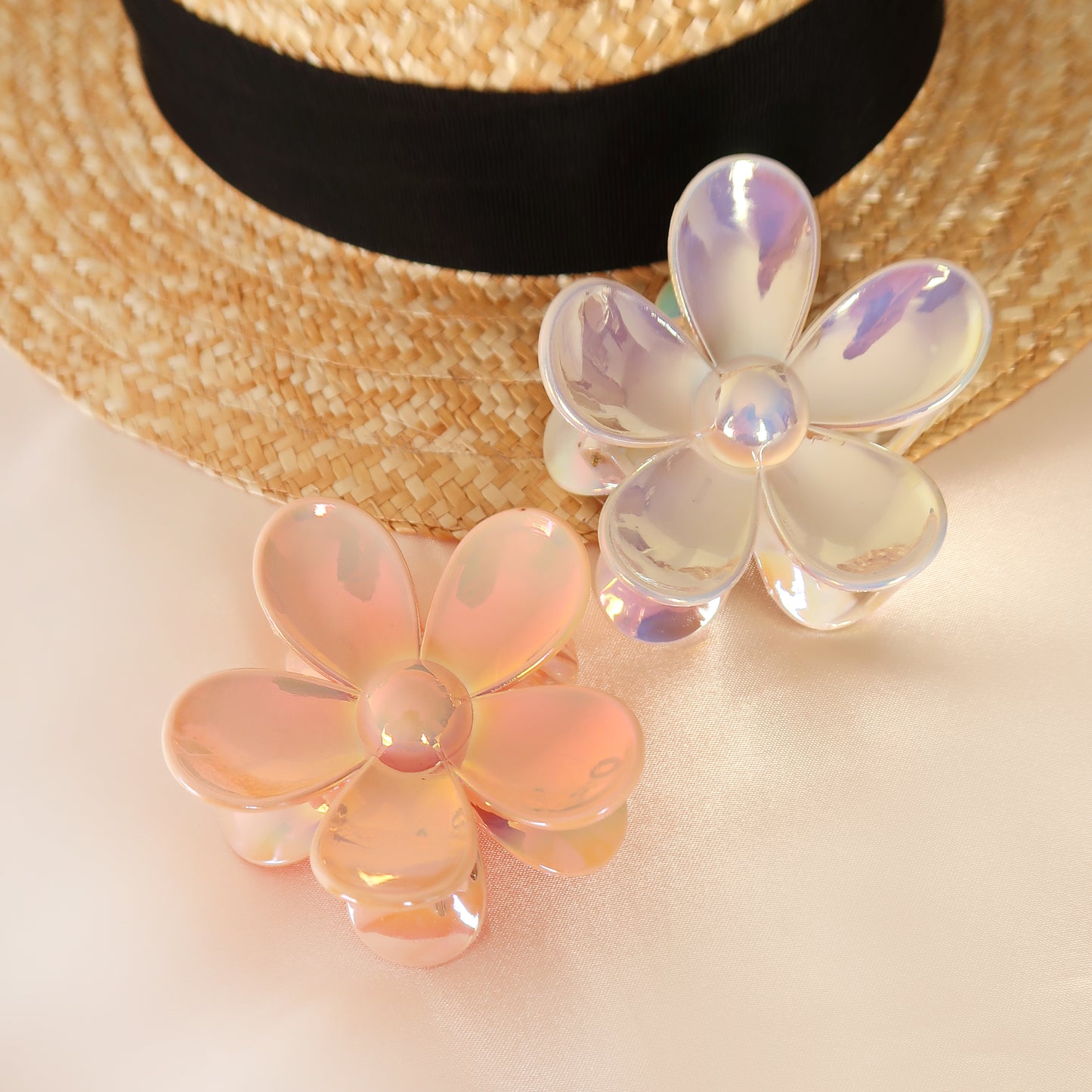 Plumeria hair barrette