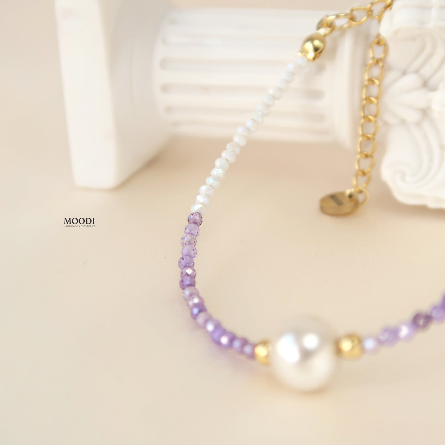 Гривна "Lusi" Purple Swarovski