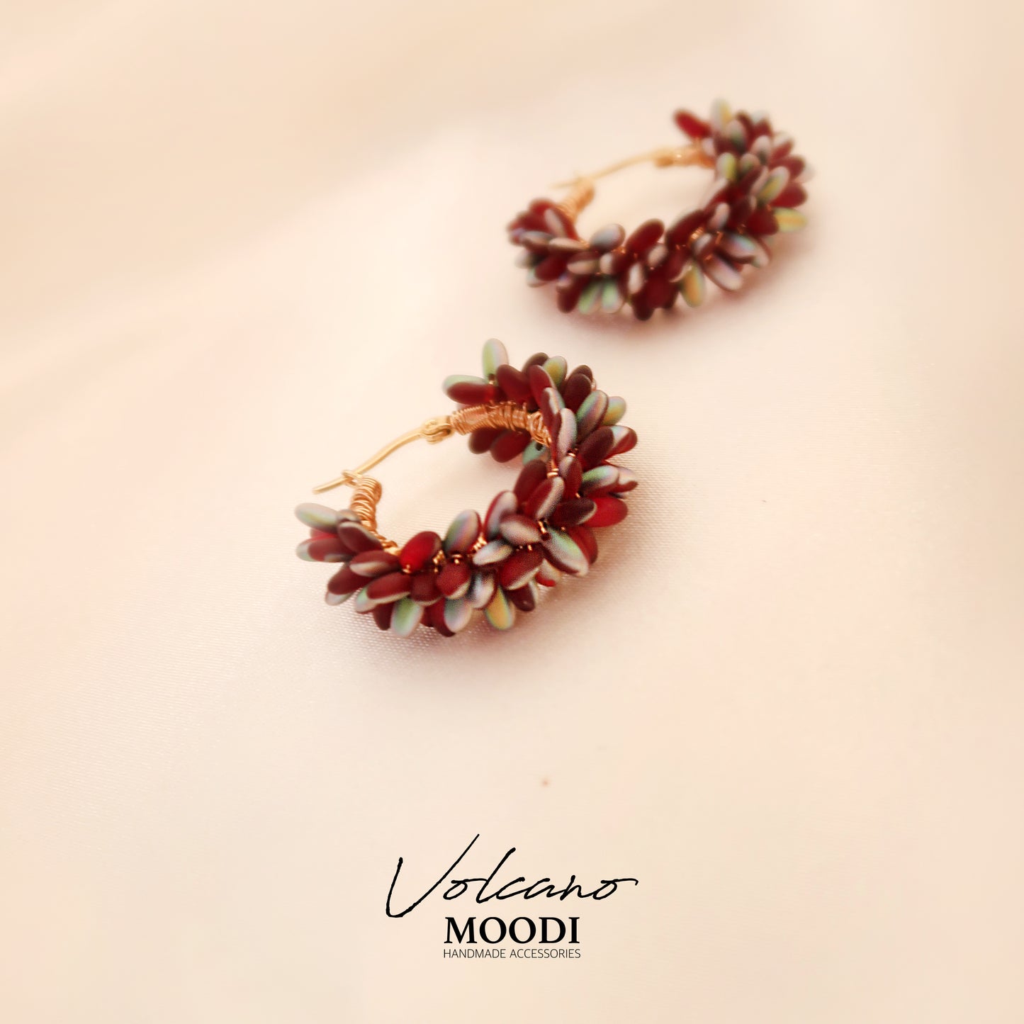 Earrings Hoops Special "Volcano" Matte