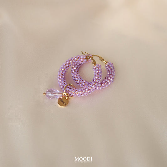 Hoop Earrings Lilac