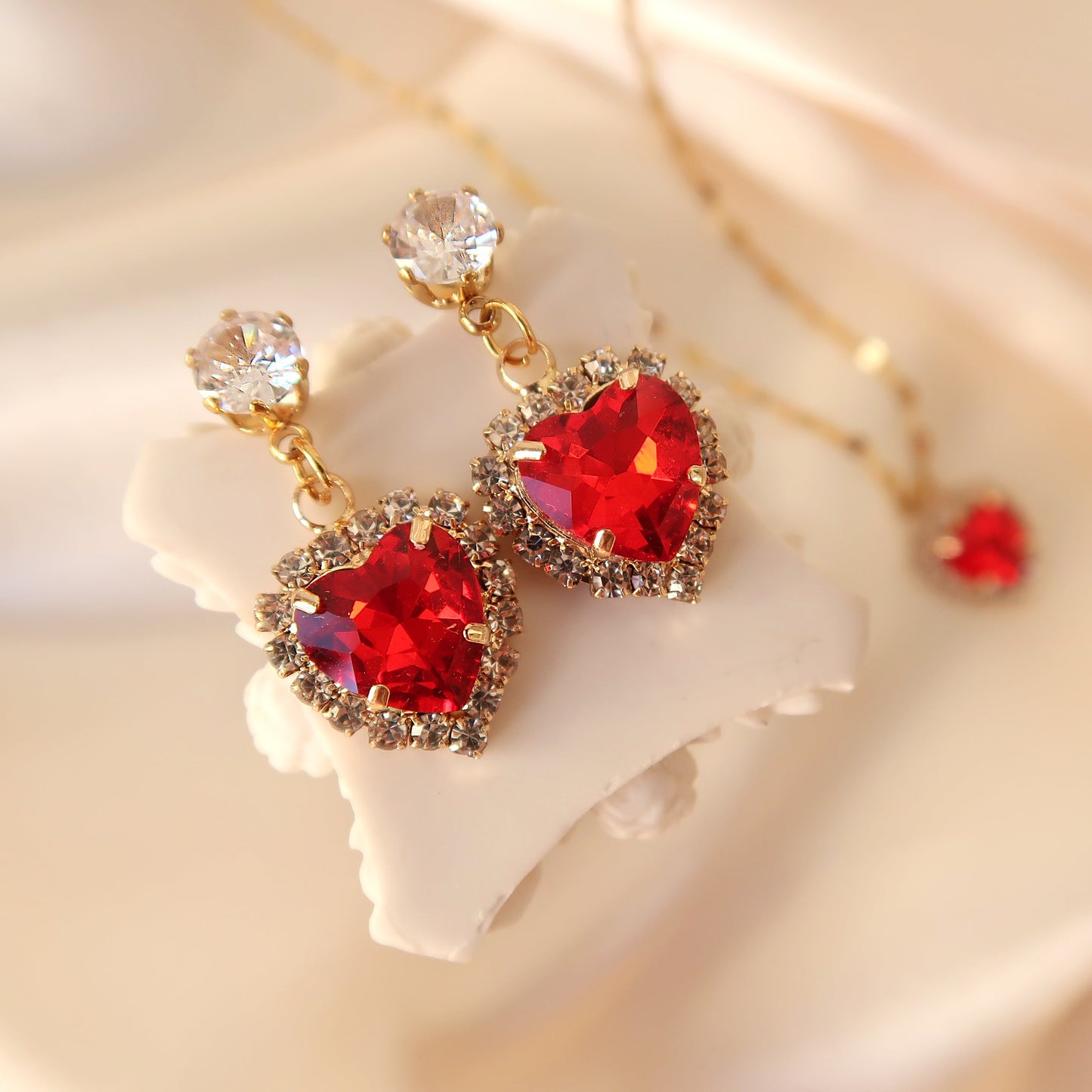 Earrings Wholehearted Red 