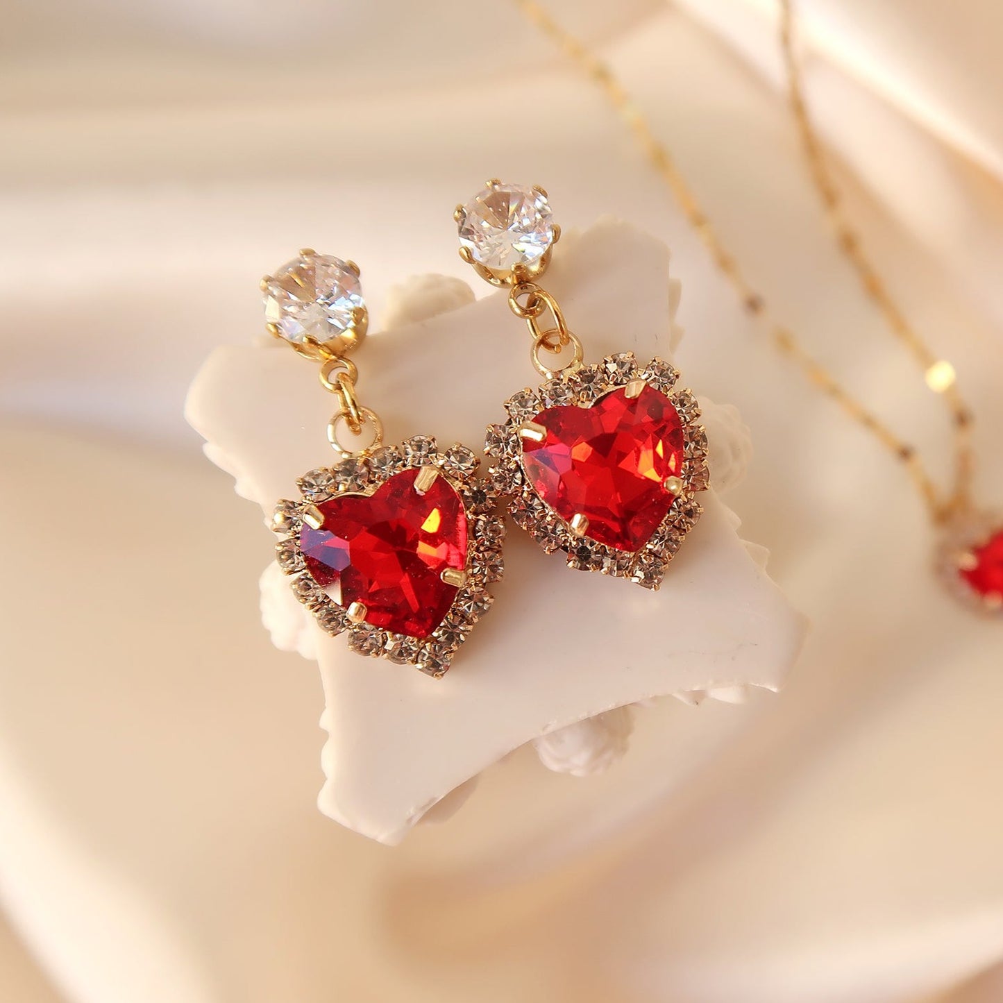 Earrings Wholehearted Red 